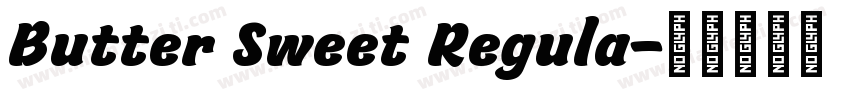 Butter Sweet Regula字体转换